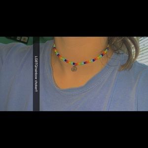 LGBTQ beaded necklace!!